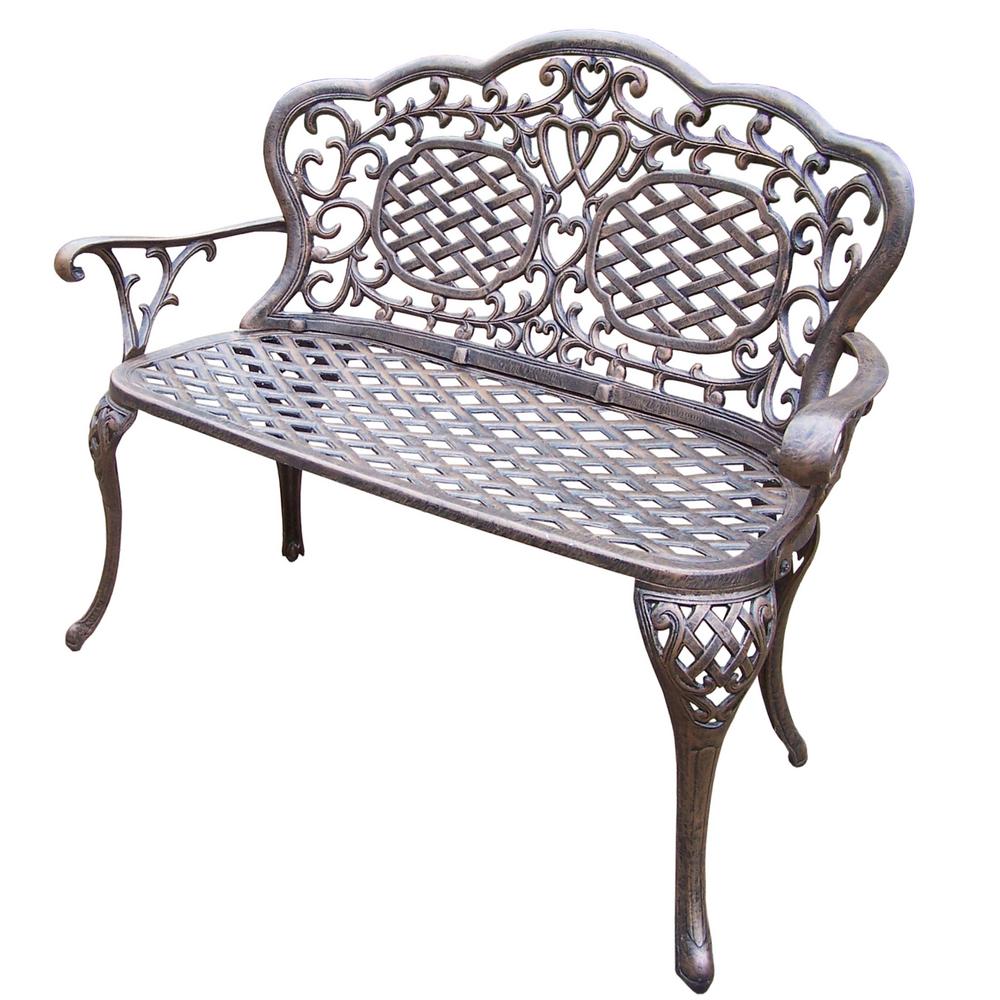 Mississippi Cast Aluminum Loveseat Settee Bench Hd2006 Ab The