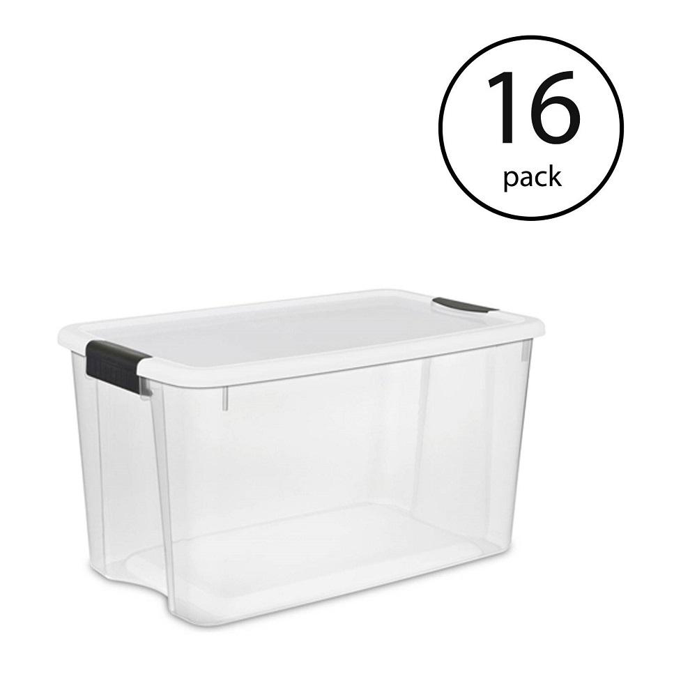 sterilite white tote
