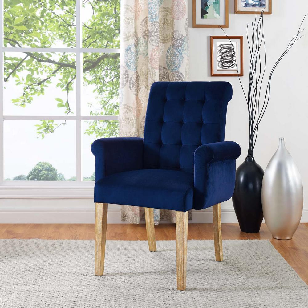 Homepop Swoop Arm Velvet Accent Chair Teal K6499 B122 The Home Depot   Navy Modway Accent Chairs Eei 2581 Nav 64 145 