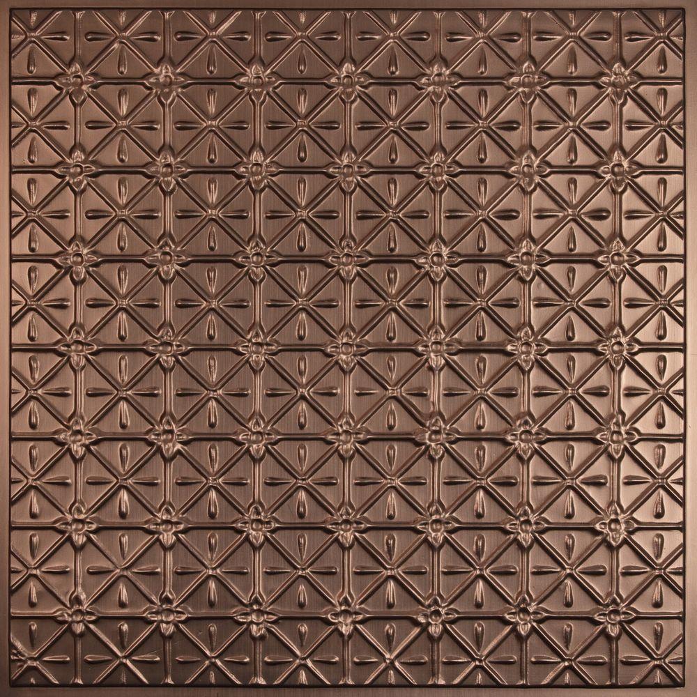 Ceilume Continental Faux Bronze 2 Ft X Lay In Or Glue Up Continental Faux Bronze 2 Ft X Lay In Or Glue Up Ceiling Panel Case Of 6