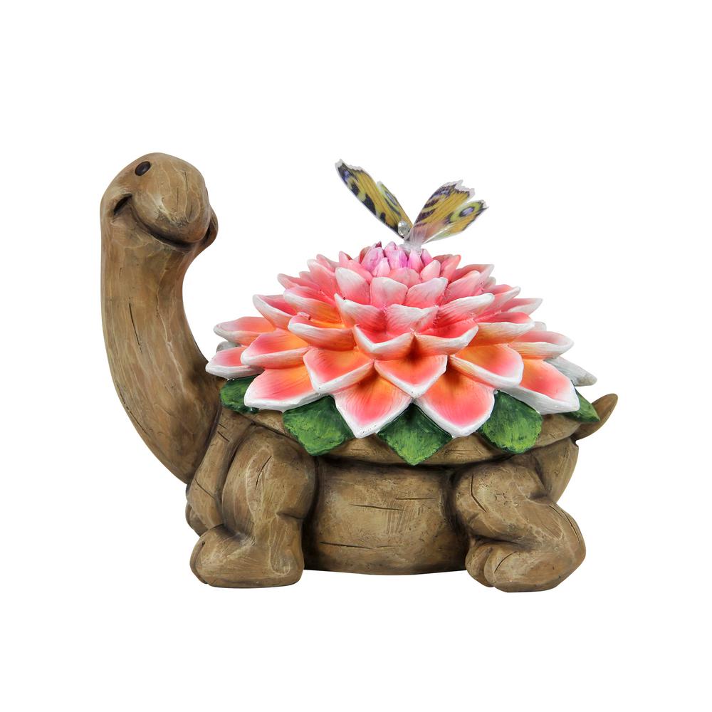 turtle solar statue