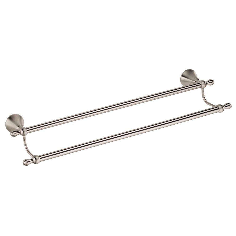 Danze Bannockburn 24 In Double Towel Bar Brushed Nickel Danze Bannockburn 24 In Double Towel Bar Brushed Nickel