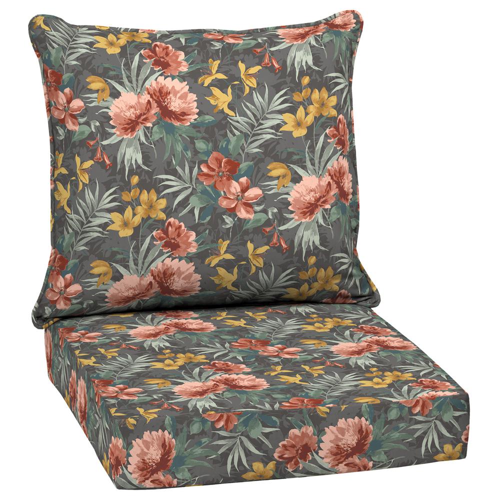 Floral Outdoor Chair Cushions Outdoor Cushions The Home Depot