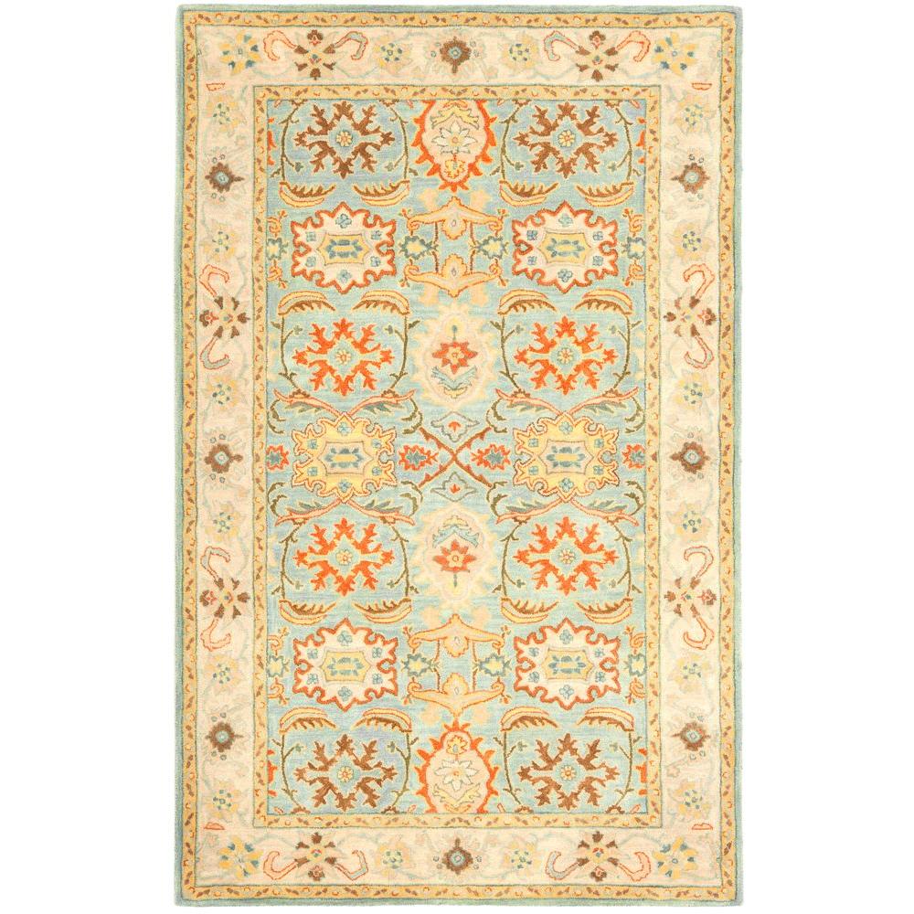 Safavieh Heritage Light Blue Ivory 5 Ft X 8 Area Rug