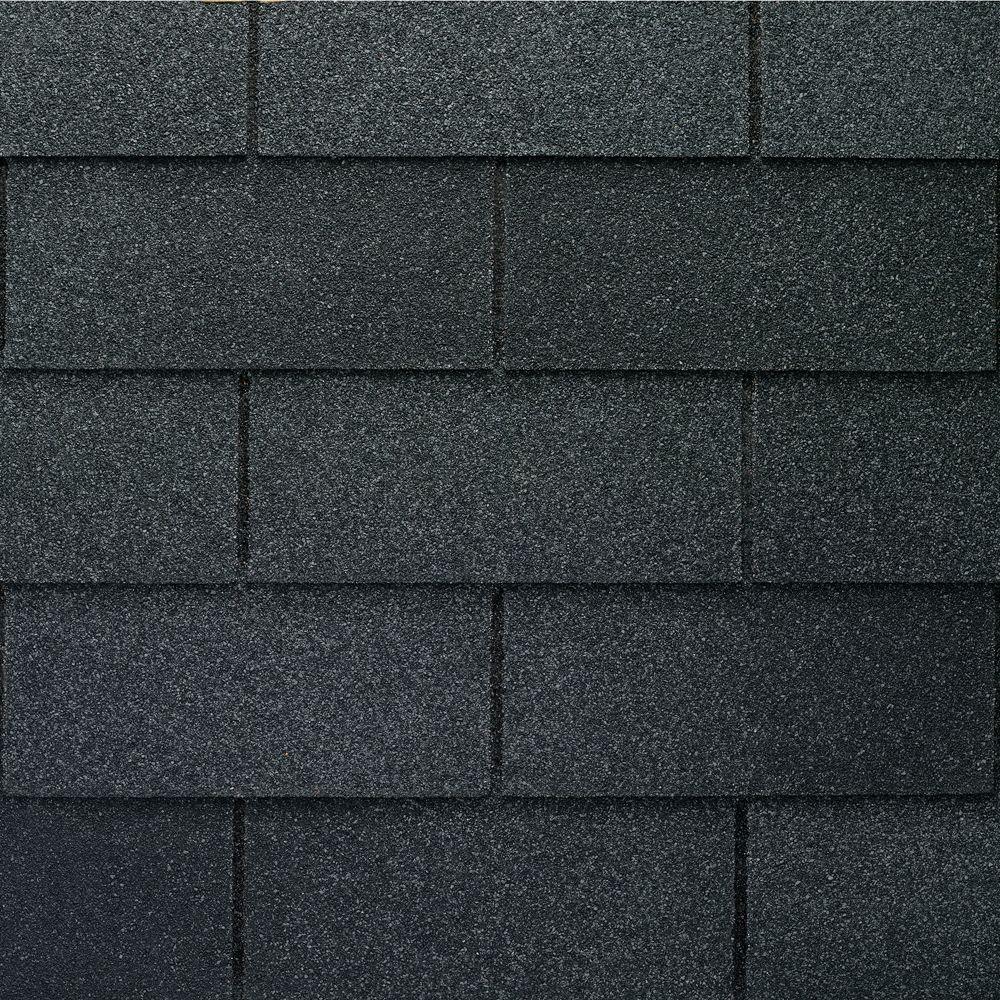 GAF Royal Sovereign Charcoal 25-Year 3-Tab Shingles (33.33 sq. ft. Per ...