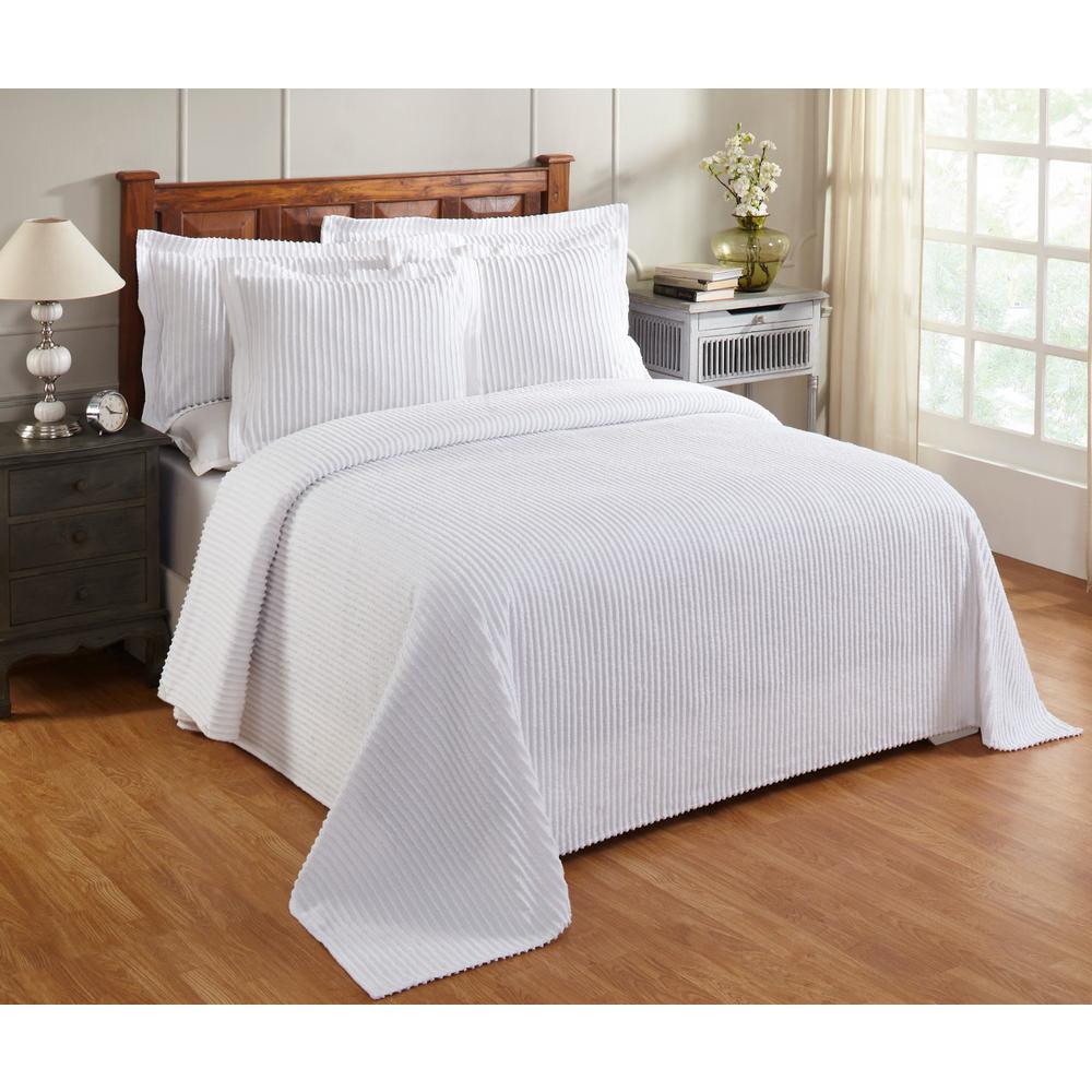 bedspread king 120 chenille aspen solid better trends cotton bedspreads ss depot quilts linen julian tufted stripes