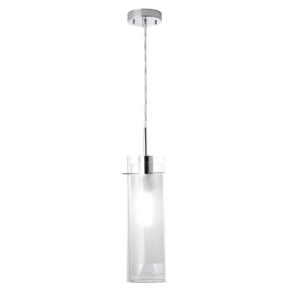 Globe Electric Sydney 1 Light Polished Chrome Clear Glass Hanging