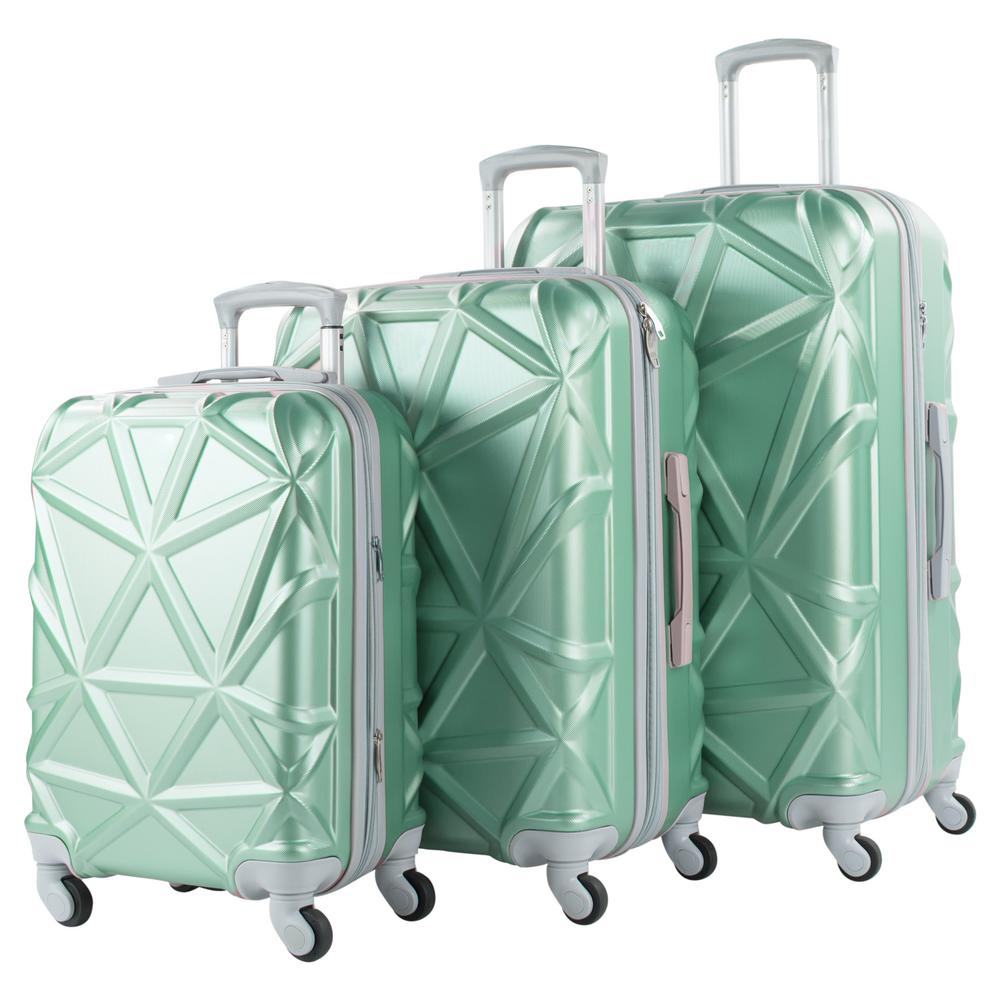 seafoam green luggage