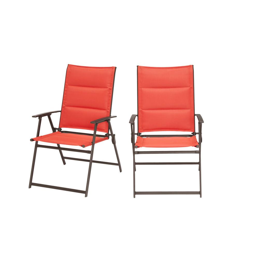 red folding lawn chairs