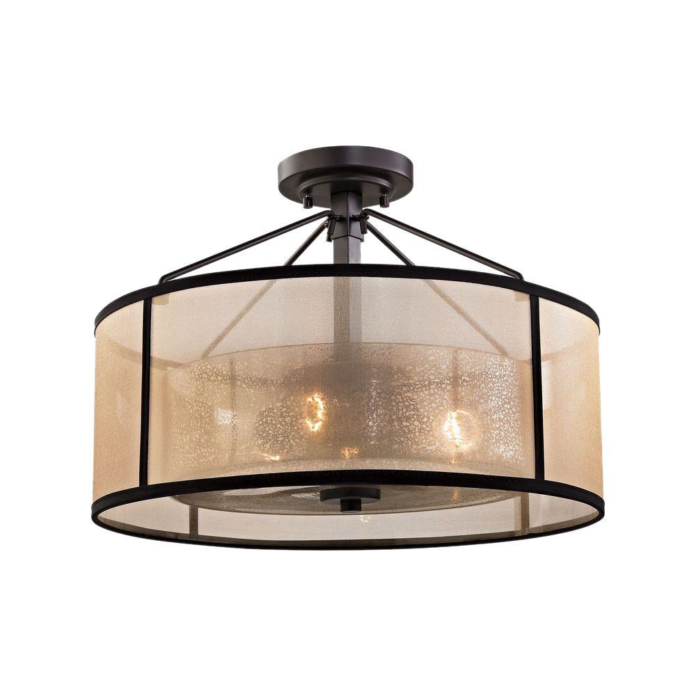 An Lighting Diffusion 3 Light Oil Rubbed Bronze Led Semi Flush An Lighting Diffusion 3 Light Oil Rubbed Bronze Led Semi Flush Mount