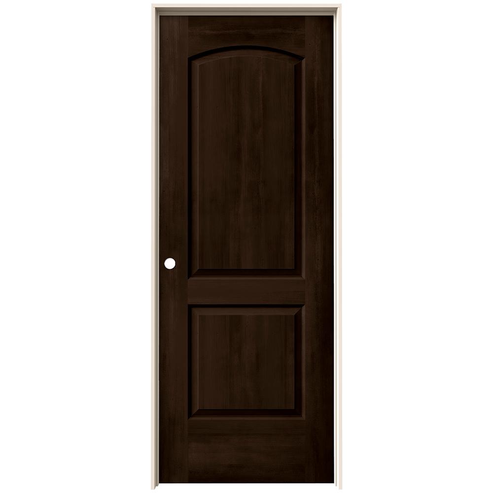 Jeld Wen 30 In X 80 In Continental Espresso Stain Right Hand