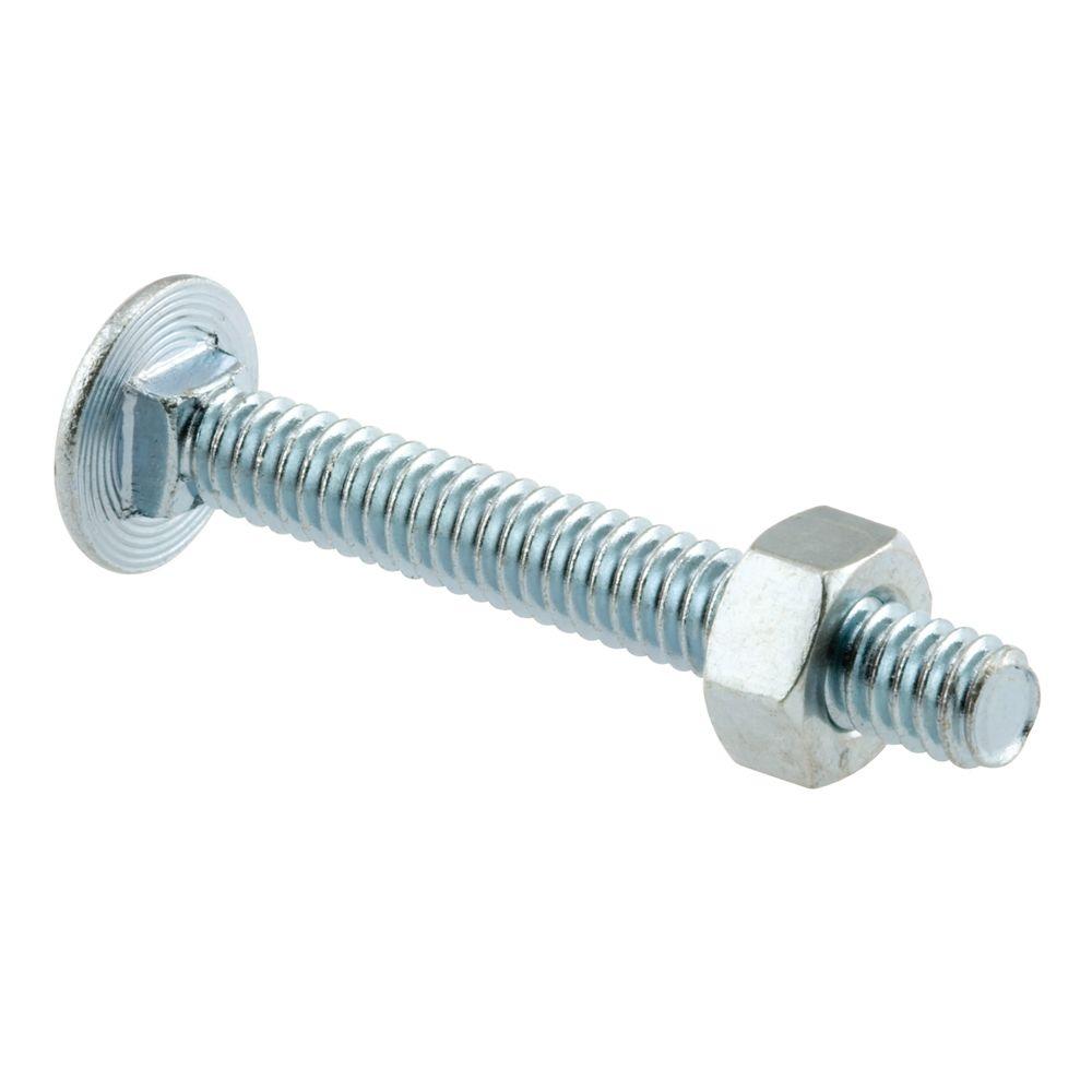 Prime Line 1 4 20 Carriage Bolts With Nuts GD 52103 The Home Depot