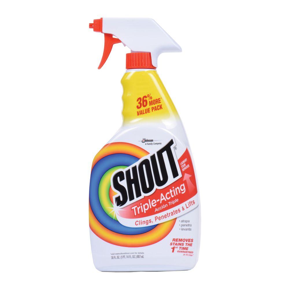Shout 30 fl. oz. TripleActing Stain Remover Spray661418 The Home Depot