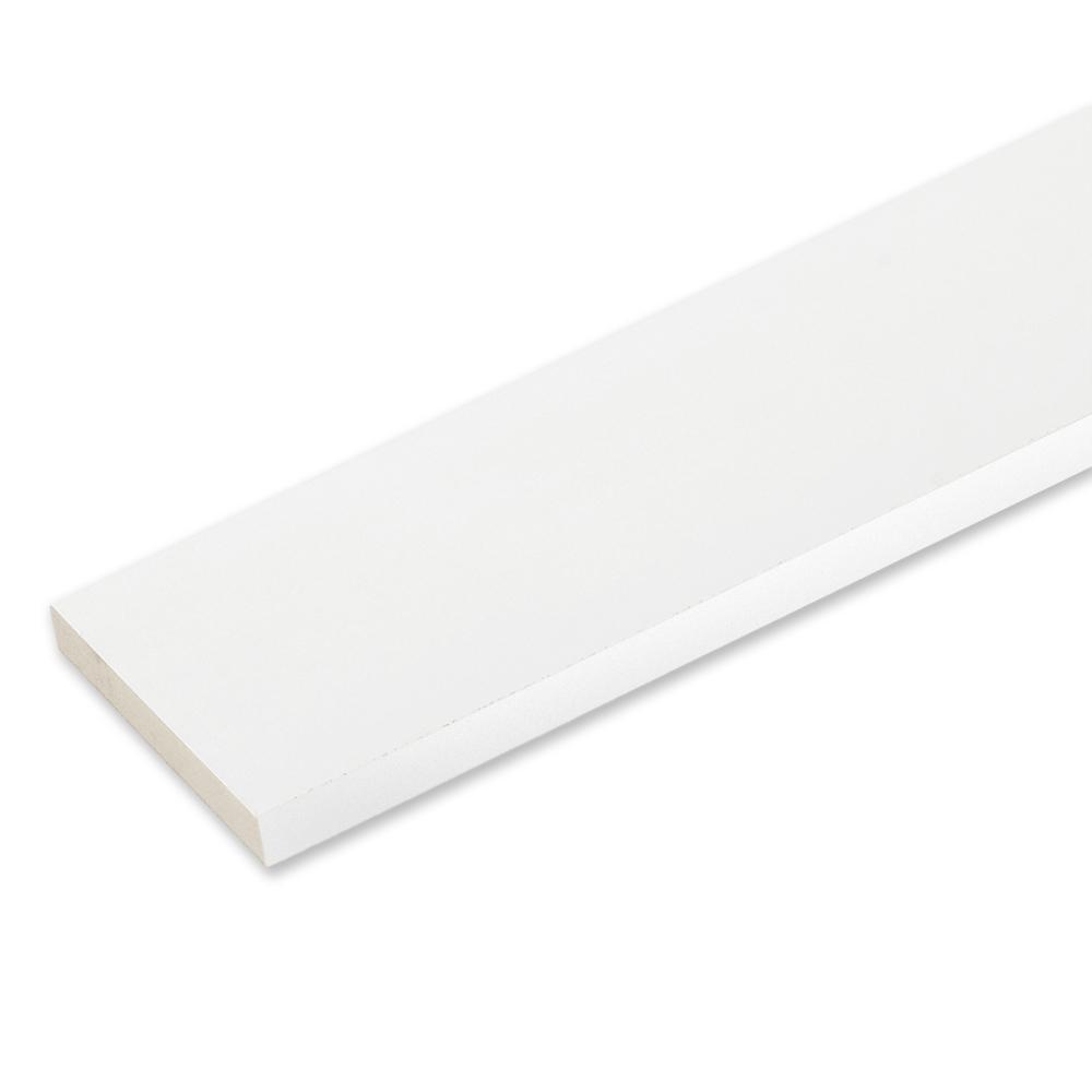 5/4 in. x 6 in. x 12 ft. White PVC Reversible TrimHD950612R The Home Depot