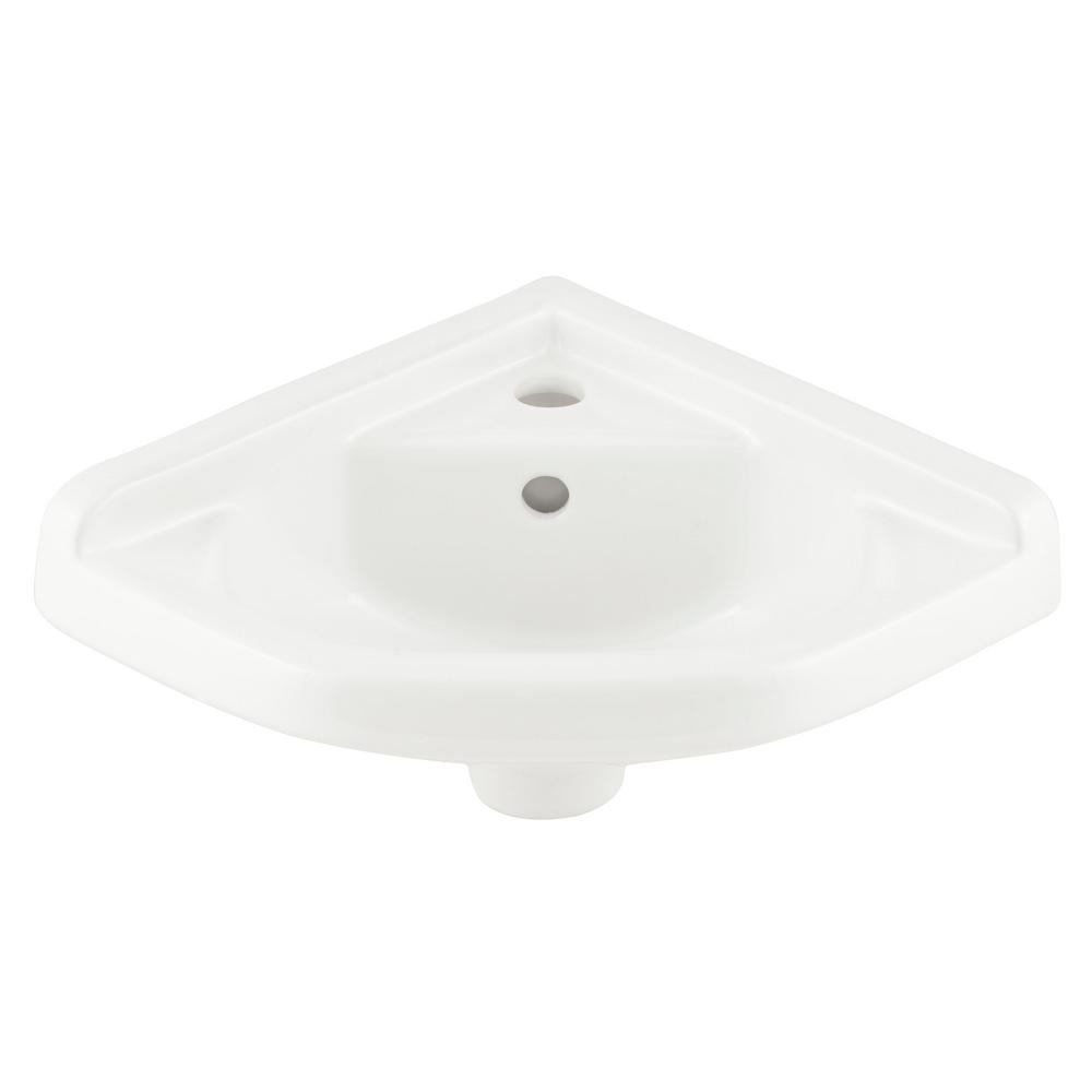 Barclay S Corner Wall Mounted Bathroom Sink In White 4 750wh The Home Depot - Wall Mount Sink Bracket Base Barclay S Corner Wall Mounted Bathroom Sink In White 4 750wh The Home Depot - Wall Mount Sink Bracket Base