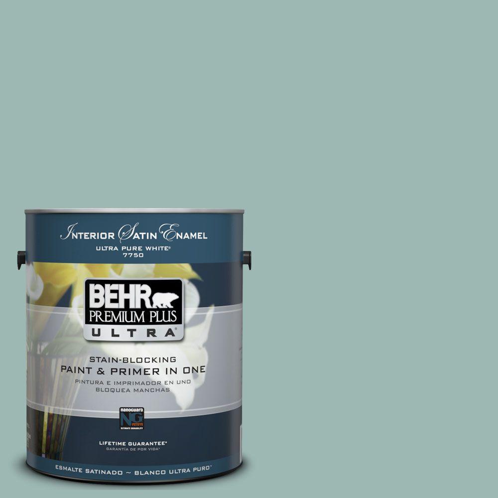 BEHR Premium Plus Ultra 1 gal. UL2205 Opal Silk Satin Enamel Interior
