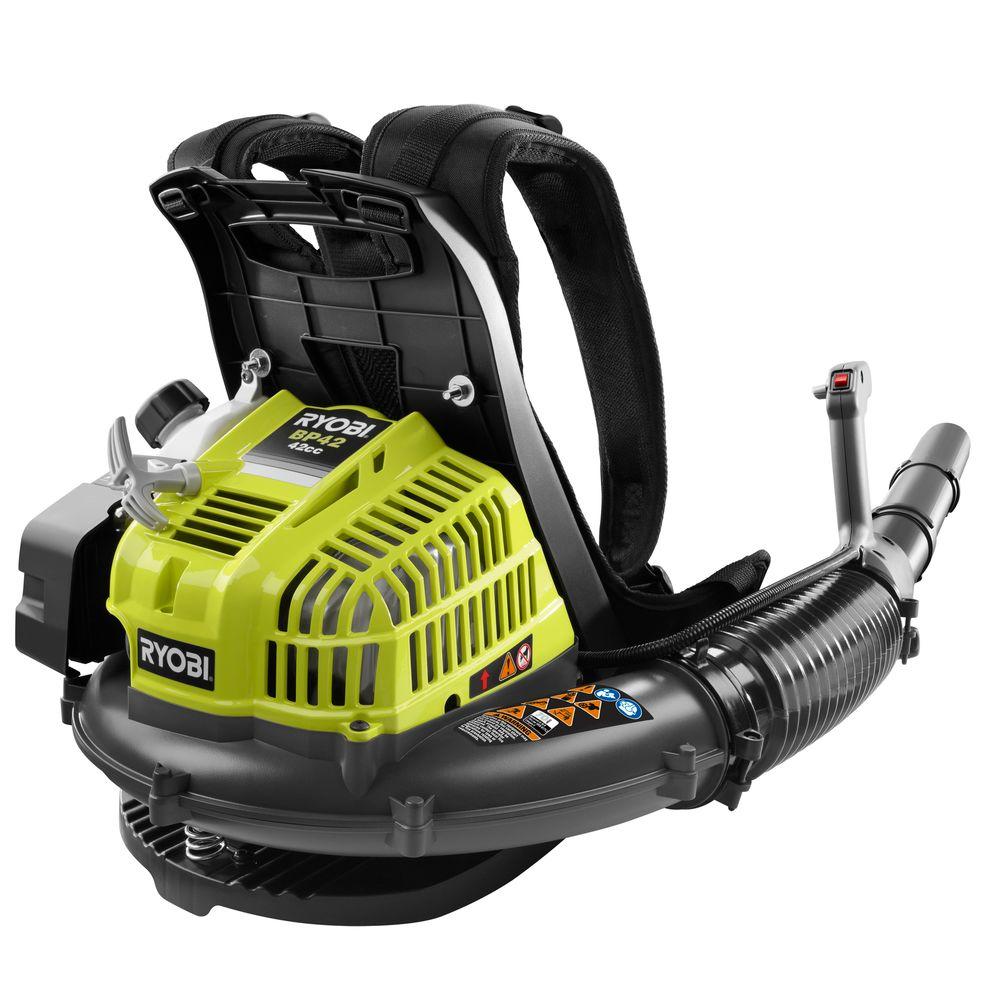 Ryobi 185 MPH 510 CFM Gas Backpack Leaf BlowerRY08420A The Home Depot