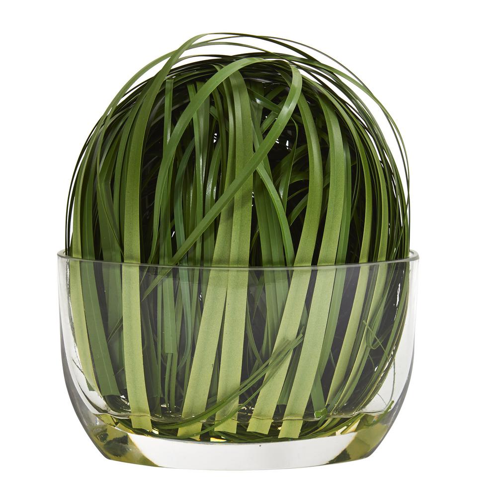 Nearly Natural Indoor Weaving Grass Artificial Arrangement in Vase4252