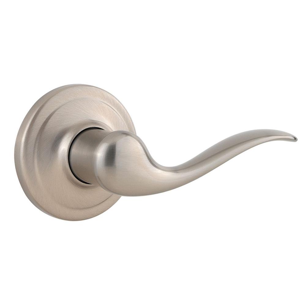 UPC 059184193008 product image for Passage Door Levers: Weiser Door Handles Toluca Satin Nickel Hall and Closet Lev | upcitemdb.com