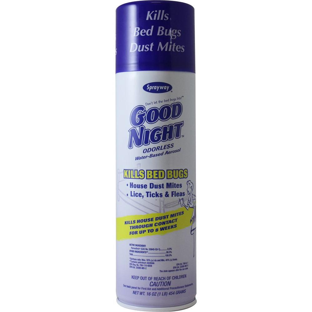 Bed Bug Spray Home Depot >> Sprayway 16 oz. Good Night Bed Bug and Dust Mite Spray-SW003R - The Home Depot Bed Bug Spray Home Depot >> Sprayway 16 oz. Good Night Bed Bug and Dust Mite Spray-SW003R - The Home Depot