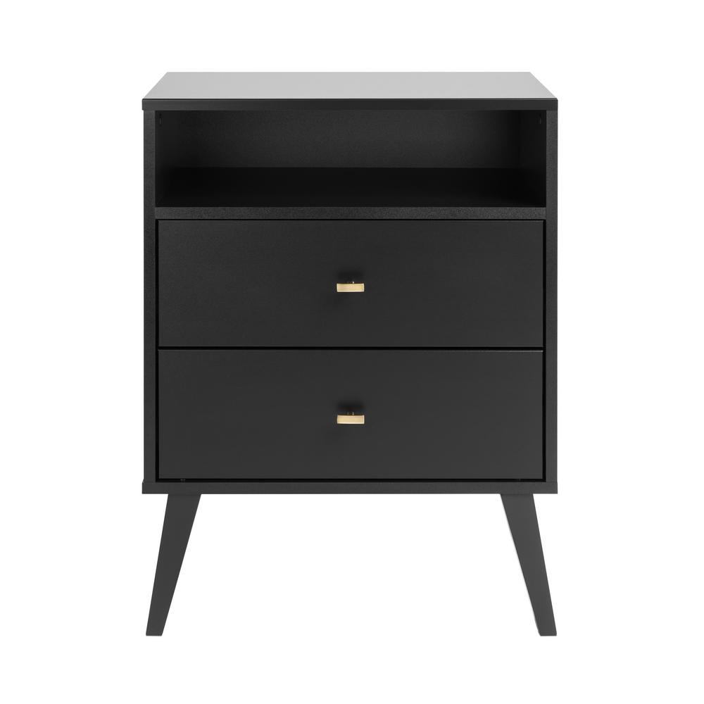 Black Prepac Nightstands Bedroom Furniture The Home Depot