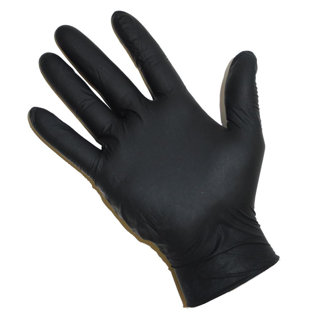 West Chester Powder Free Black Nitrile Disposable Gloves