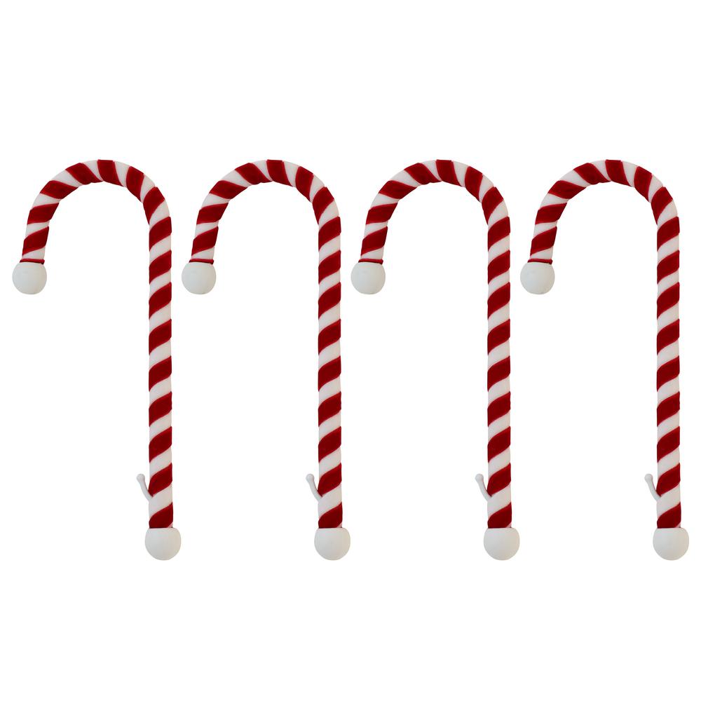 Home Accents Holiday 27 In Lighted Candy Canes Set Of 3 21258 56 Steel Core Red And White Candy Cane Stocking Holder