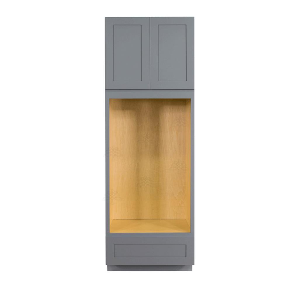 Double Oven Shaker Maple Kitchen Cabinets The