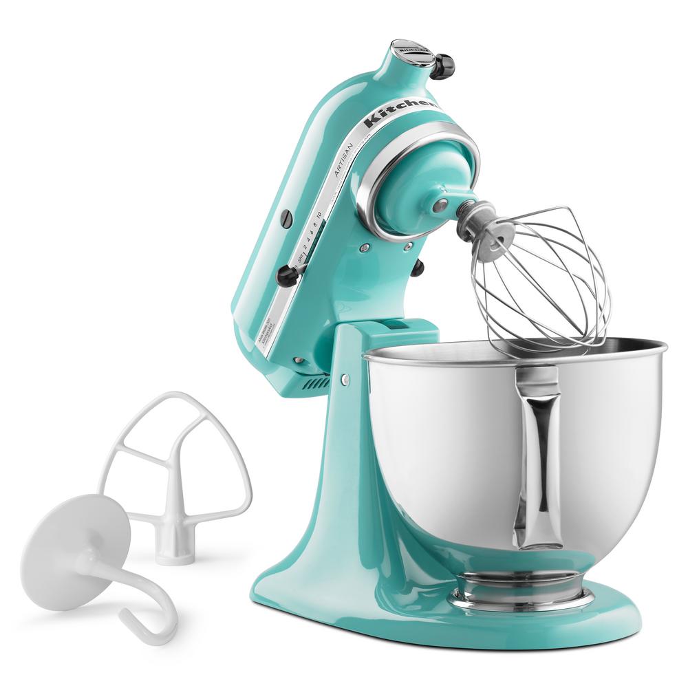 Kitchenaid 5 Qt Tilt Head Aqua Sky Stand Mixer Ksm150psaq Kitchenaid 5 Qt Tilt Head Aqua Sky Stand Mixer Ksm150psaq The Home Depot