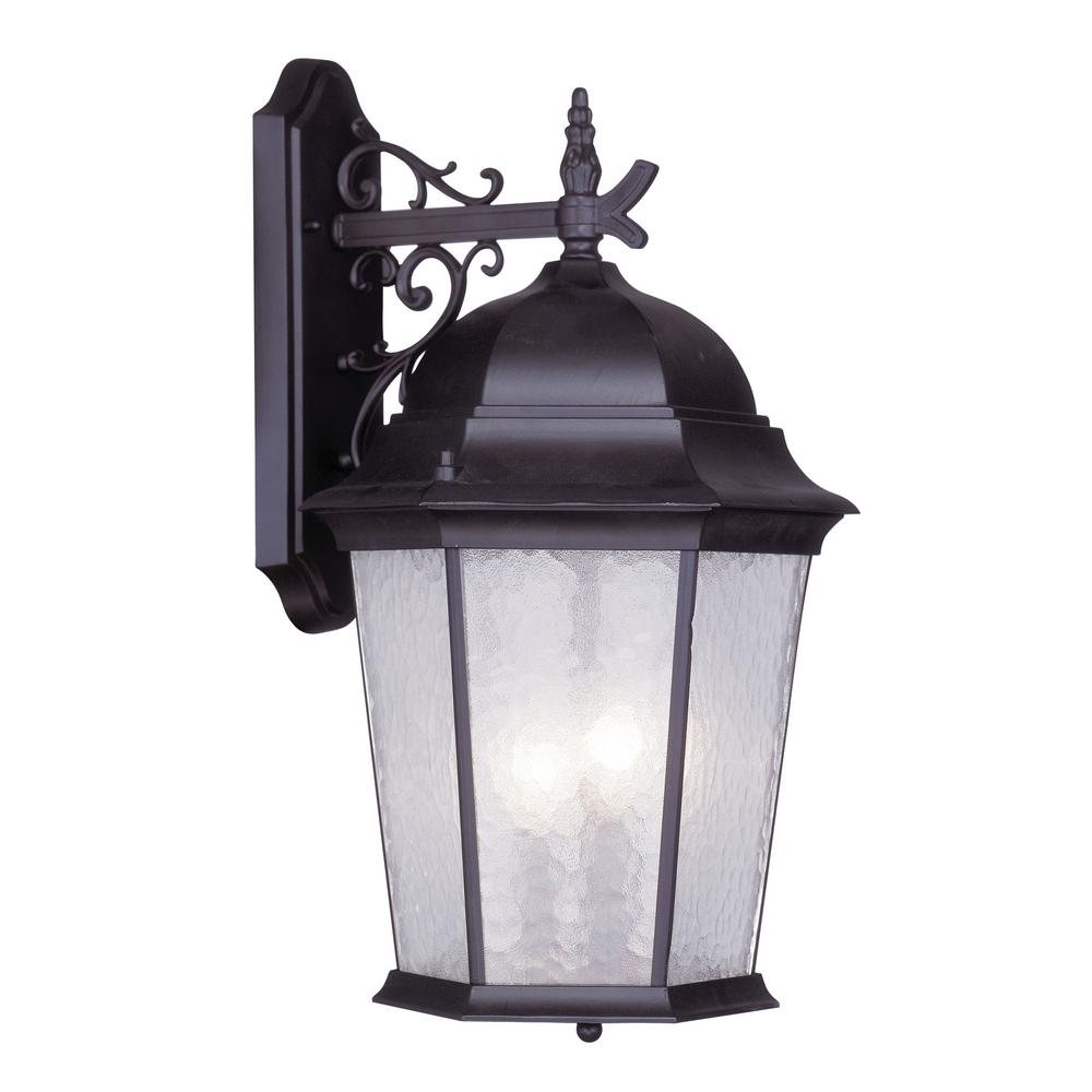 Livex Lighting 3-Light Bronze Outdoor Wall Lantern Sconce