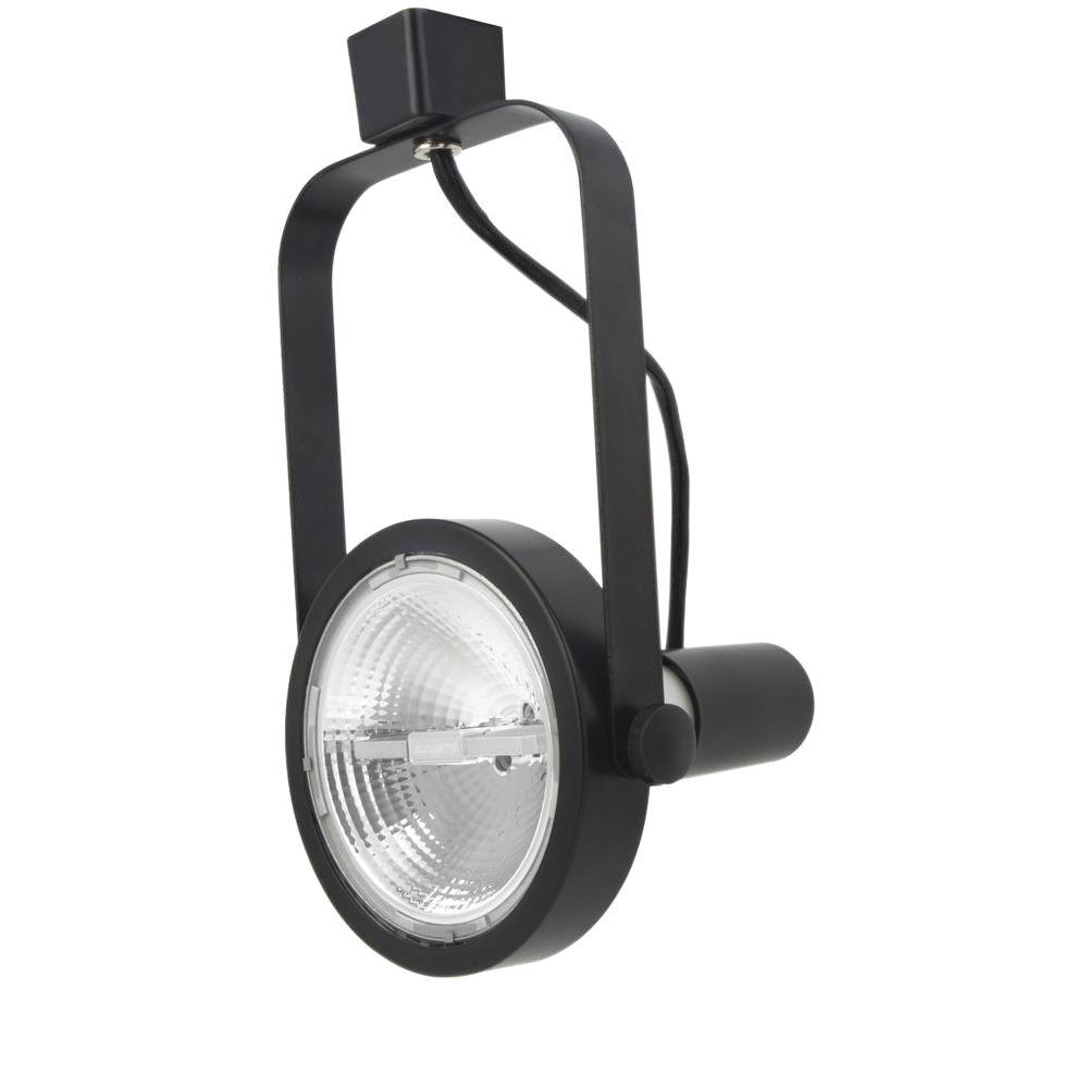 Hampton Bay Gooseneck Black Linear Track HeadEC1150BK The Home Depot