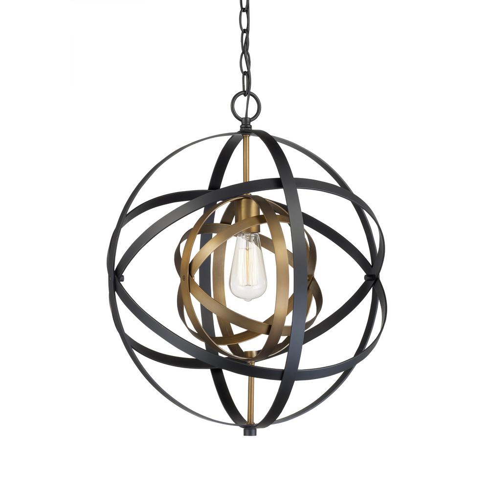 Bel Air Lighting Monrovia 1 Light Antique Gold And Black Pendant Bel Air Lighting Monrovia 1 Light Antique Gold And Black Pendant