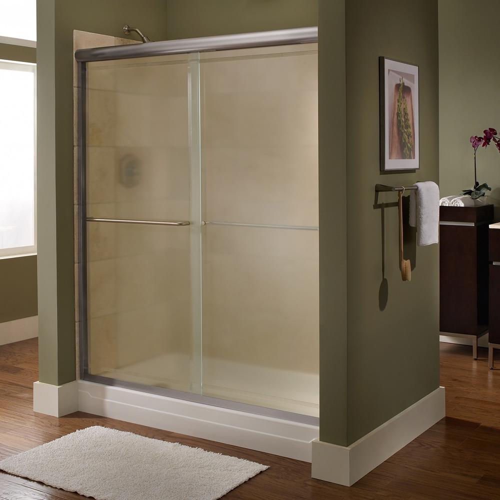 American Standard Euro 48 in x 70 in Semi Framed Sliding Shower Door 
