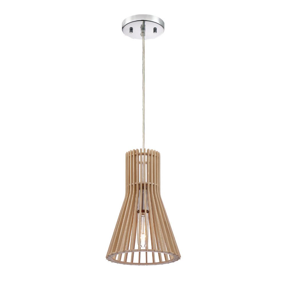 Kahale 1 Light Kula Wood Hanging Pendant Kahale 1 Light Kula Wood Hanging Pendant