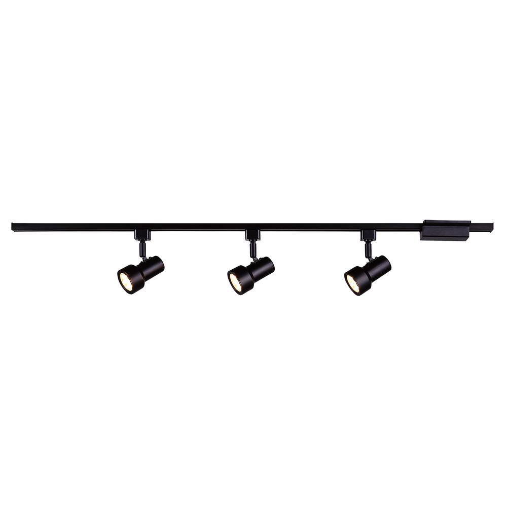 Hampton Bay Mini Step 44 In Black Integrated Led Linear Track Lighting Kit Hampton Bay Mini Step 44 In Black Integrated Led Linear Track Lighting Kit