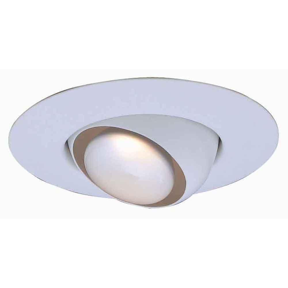 Commercial Electric 6 in. R30 White Recessed Eyeball Trim ...