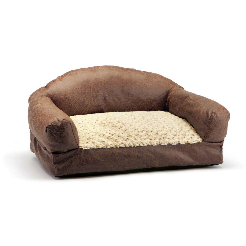 Faux Leather Sofa Pet Bed-SB2919-580.1 