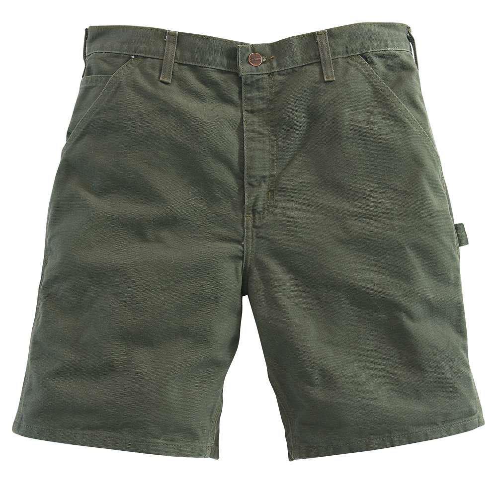 UPC 035481000904 product image for Carhartt Men's Regular 38 Moss (Green) Cotton Shorts | upcitemdb.com