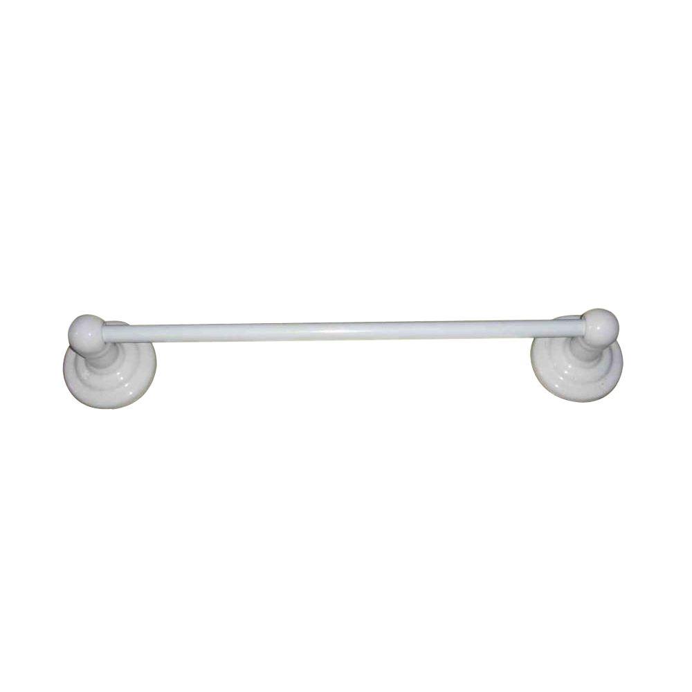 Glacier Bay 18 in. Towel Bar in White CeramicBA00009 The Home Depot