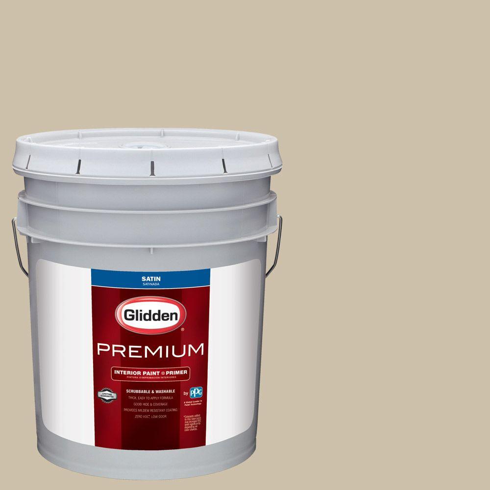 Glidden Premium 5 gal. #HDGWN28D Chatham Green Satin Interior Paint