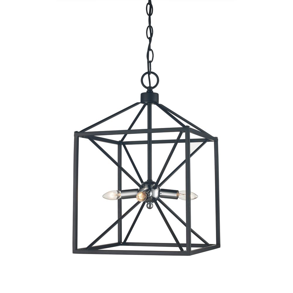 Bel Air Lighting Donovan 4 Light Polished Chrome And Black Pendant Bel Air Lighting Donovan 4 Light Polished Chrome And Black Pendant