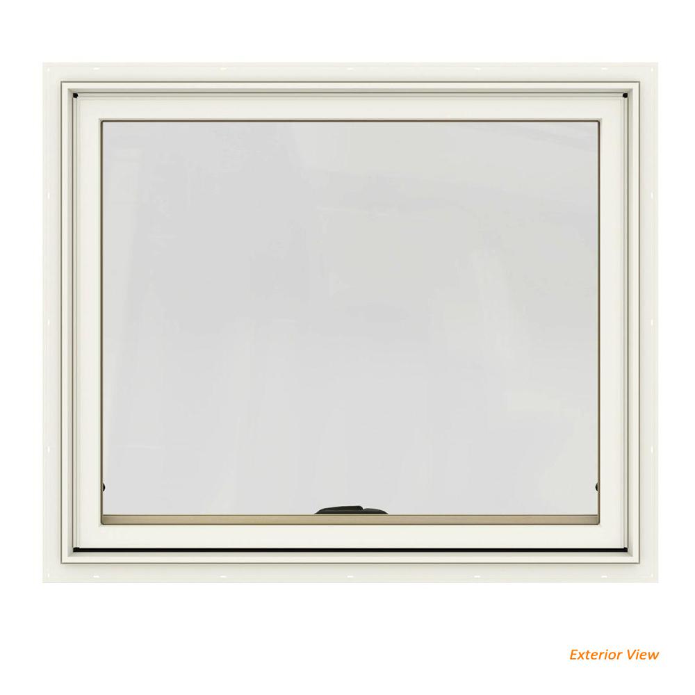 JELD WEN 36 In X 30 In W 2500 Series Painted Cream Clad Wood