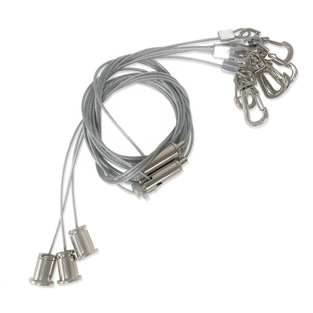 eSenLite 3.3 ft. Adjustable Flat LED Ceiling Panel Hanging Chain Kit