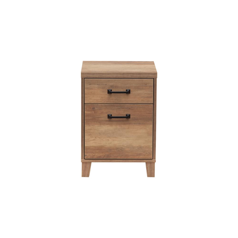 Unbranded 15 5 In W Rustic Oak Wood Grain Two Door File Cabinet Iho003fcro The Home Depot