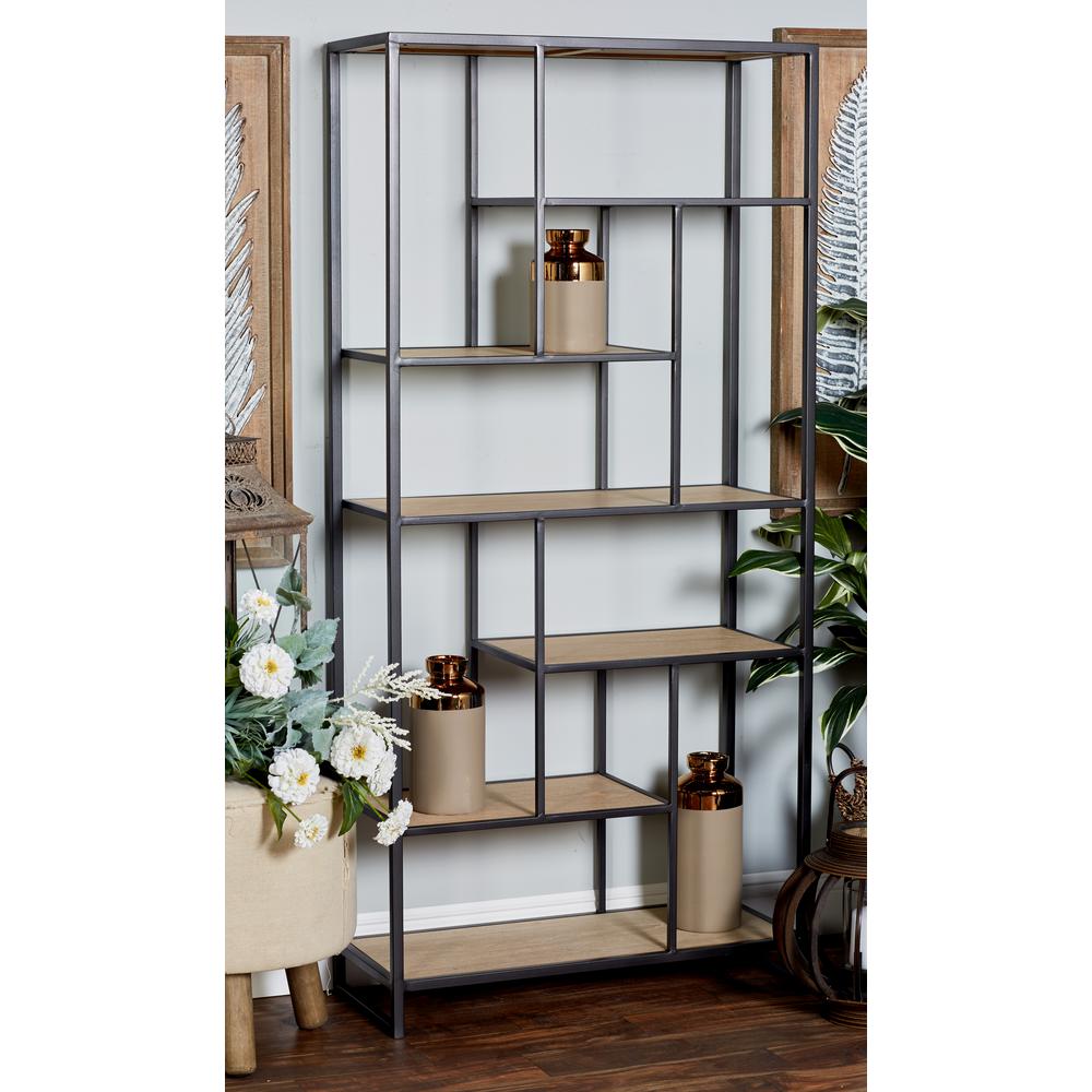 12 10 Bookcases Home Office Furniture The Depot Brown Open Design Rectangular Book Shelf