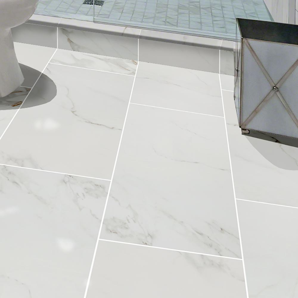 Msi Carrara 12 In X 24 Polished Porcelain Floor And Wall Tile 16 Sq Ft Case Msi Carrara 12 In X 24 Polished Porcelain Floor And Wall Tile 16 Sq Ft Case