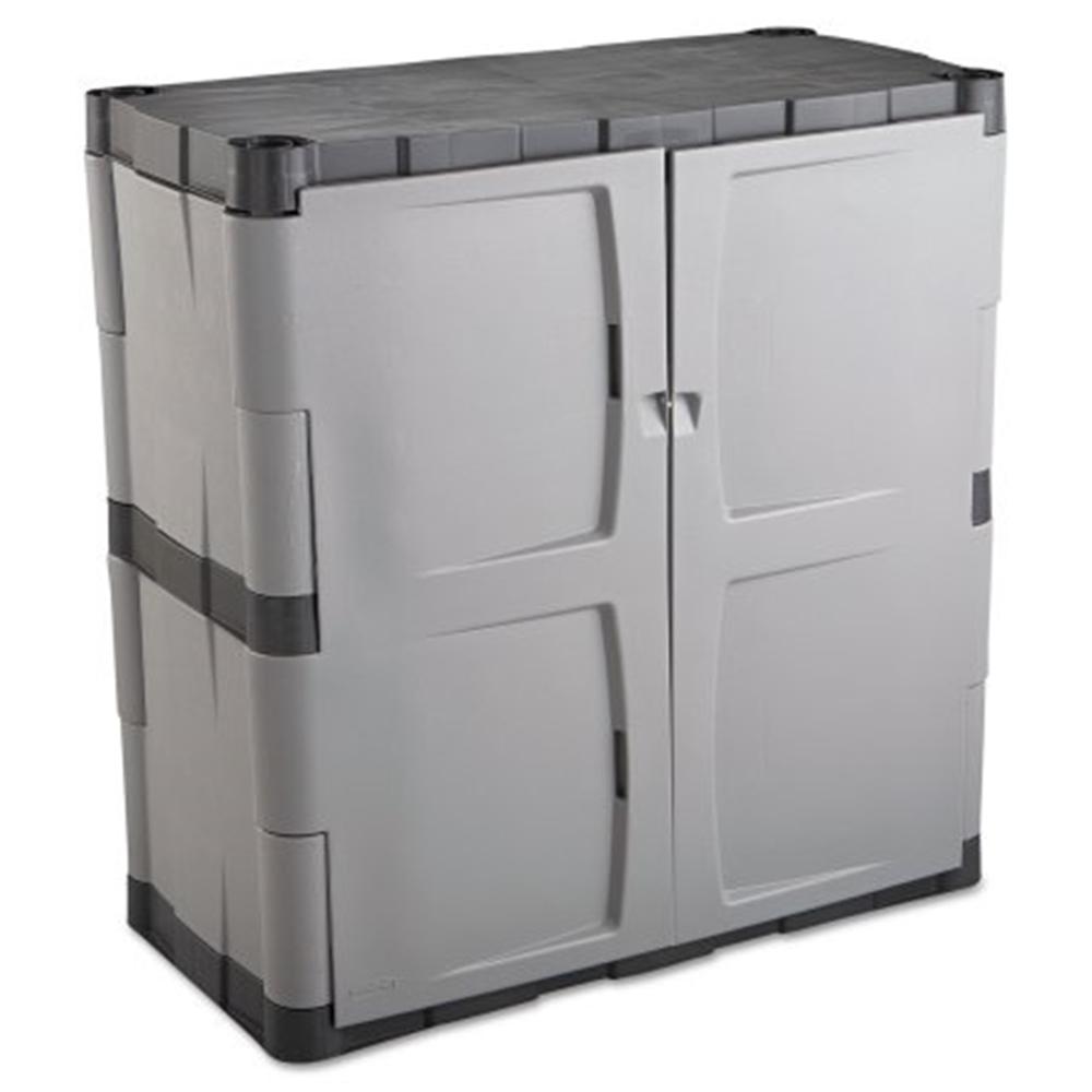 Rubbermaid Free Standing Cabinets Garage Cabinets The Home Depot