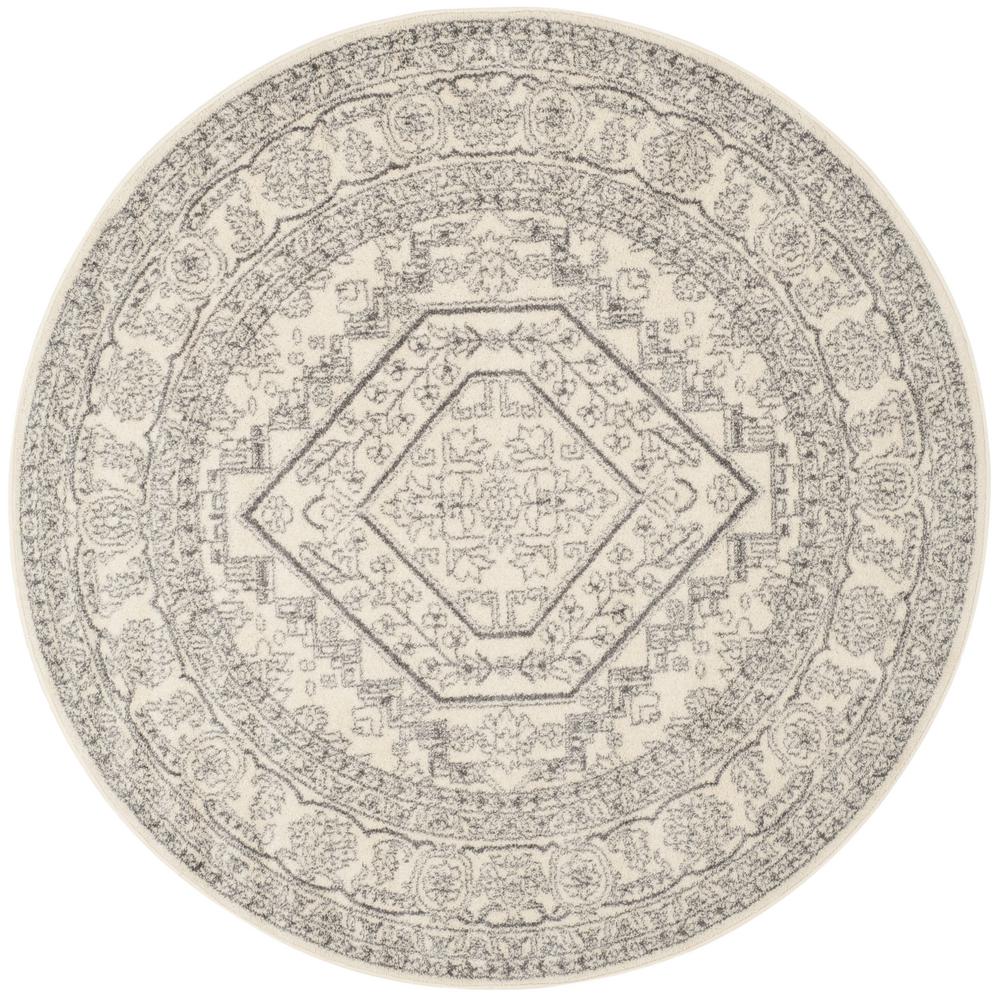 Safavieh Adirondack Ivory/Silver 6 ft. x 6 ft. Round Area RugADR108B