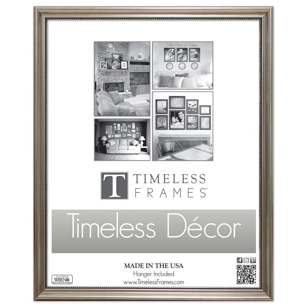 Timeless Frames Astor 1-Opening 16 in. x 20 in. Silver Picture Frame was $32.48 now $21.78 (33.0% off)