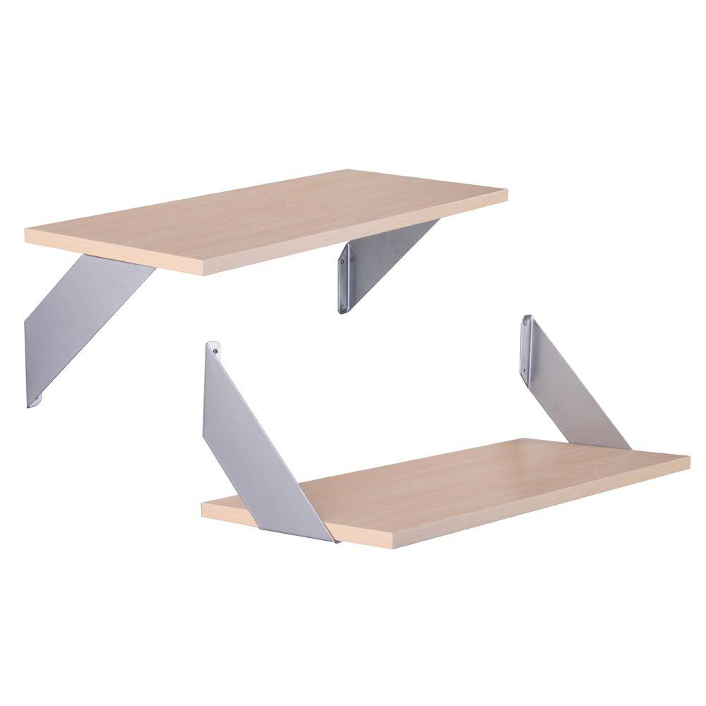 Knape Vogt 10 In X 24 Platinum Over Under Decorative Shelf Platinum Over Under Decorative Shelf